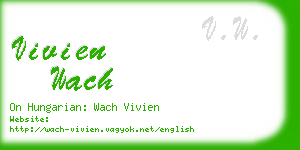 vivien wach business card